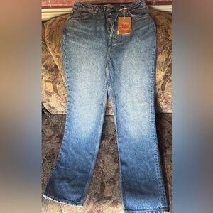 Reformation Light Blue Straight Leg Jeans